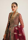 Pakistani Wedding Dress In Open Gown And Lehnga Style