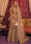 Pakistani Bridal Wedding Lehnga Choli Dress with traditional purse