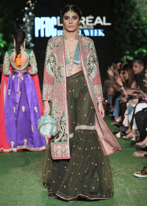 Bridal Sharara Gown dress
