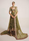 Pakistani Bridal Dress In Pishwas Lehnga Style