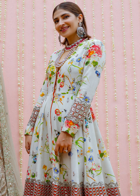White Gown For Pakistani Bridal Dress