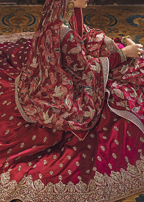 Wedding maroon Lehnga Choli Dress 