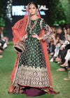 Green Gown Style Pakistani Wedding Dress
