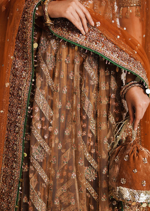 Lehnga Pishwas style 