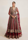 Pakistani Wedding Dress In Open Gown And Lehnga Style