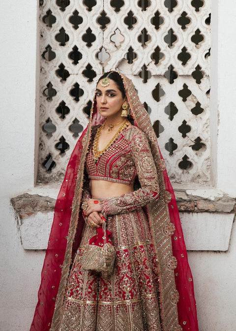 Pakistani royal wedding dress Handcrafted 