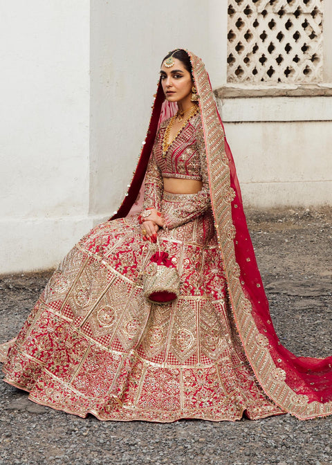 Pakistani royal wedding dress Handcrafted 