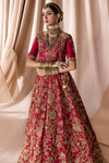 Red Pakistani Wedding Dresses(Andaz.e.Bayan)