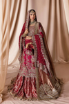 Red Pakistani Wedding Gharara (ASRAR E MOHABBAT)