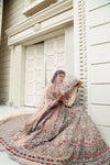 Pakistani Bridal Pink Lehnga Choli Dress
