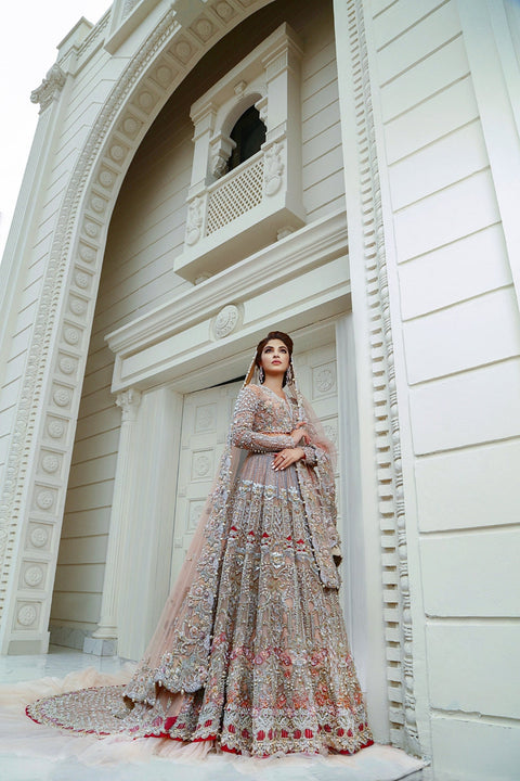 Pakistani Bridal Pink Lehnga Choli Dress