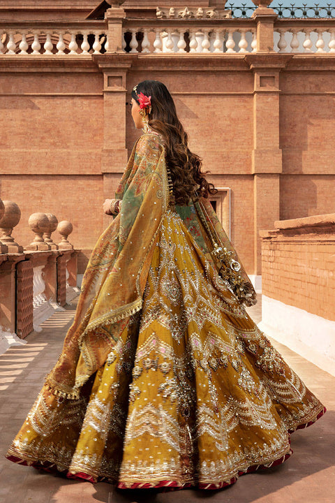 Bridal Choli With Mustard Lehenga 