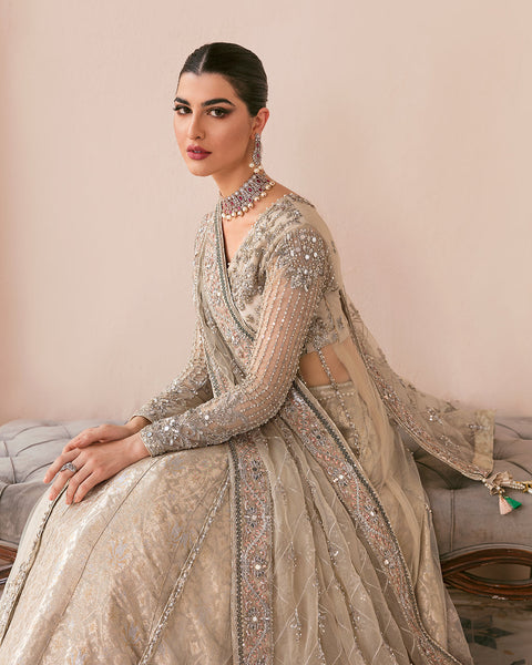 Bridal Gown Lehenga Frock And Dupatta 
