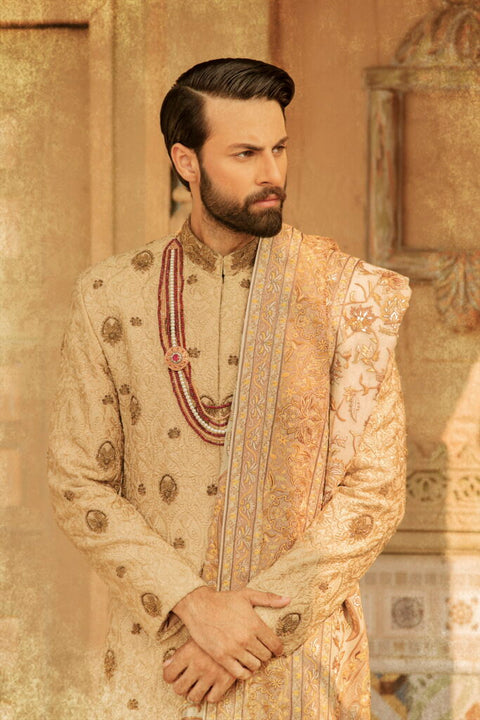 Pakistani Sherwani Shawl Dress for Groom Dresses