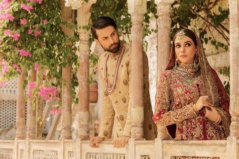 Pakistani Sherwani Shawl Dress for Groom