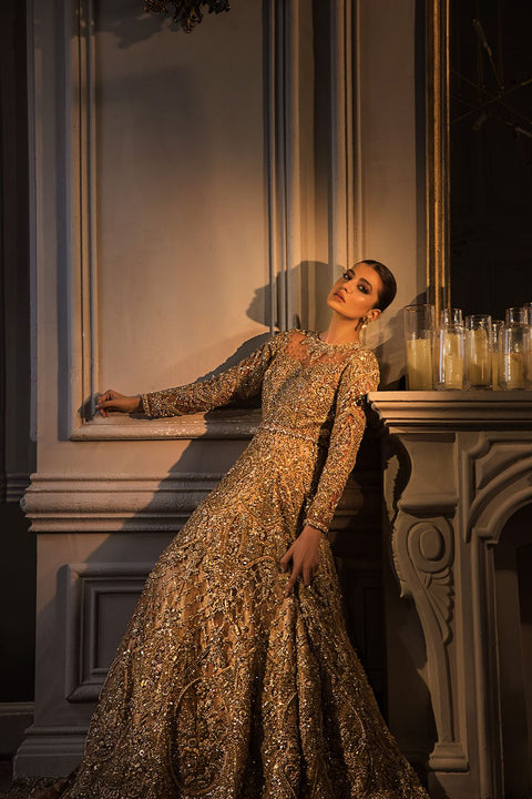 Beautiful Pakistani Bridal Tail Gown