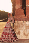 Beautiful Pakistani Bridal Dresses in Red Lehenga Choli
