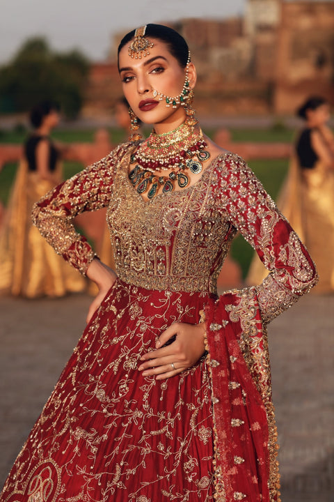 Red Pakistani Bridal Wedding Dress