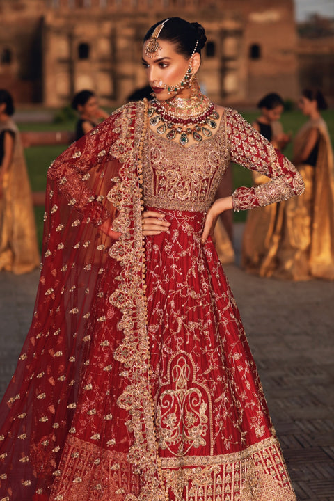Red Pakistani Bridal Wedding Dress
