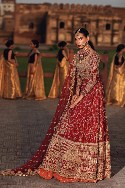 Red Pakistani Bridal Wedding Dress