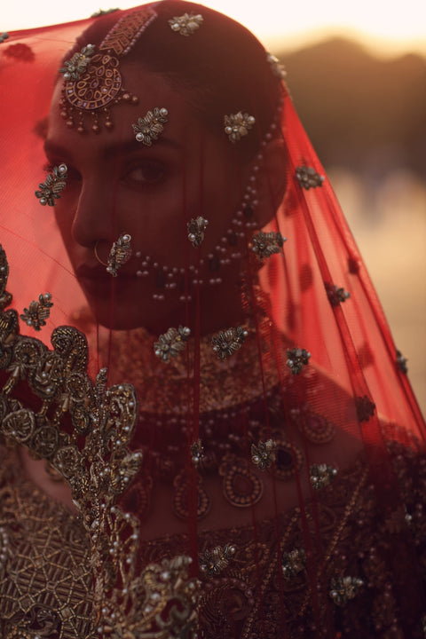 Red Pakistani Bridal Wedding Dress