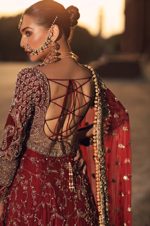 Red Pakistani Bridal Wedding Dress