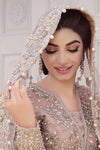 Pakistani Bridal Dress In Grey Lehnga Choli