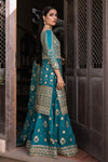 Blue Gharara Pakistani Wedding Dress