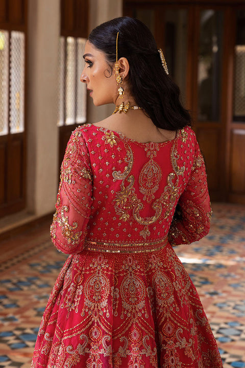 Pink Bridal Pishwas Style Lehnga Dress (Gulabo)