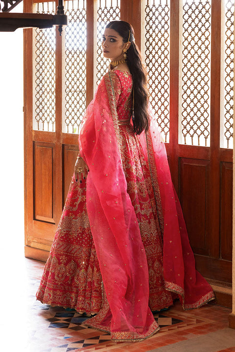 Pink Bridal Pishwas Style Lehnga Dress (Gulabo)