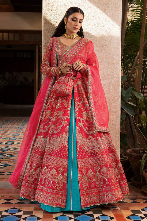 Pink Bridal Pishwas Style Lehnga Dress (Gulabo)