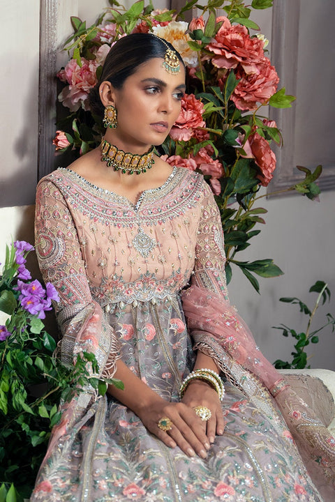 Pakistani Wedding Dress In Lehenga Frock Style