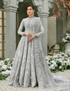 Grey Embellished Gown Lehenga Pakistani Wedding Dresses