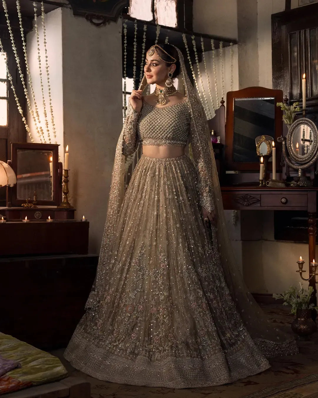 Buy Grey Net Lehenga Choli Online : 212629 -