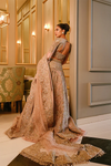 Golden Lehenga Choli Pakistani Bridal Dress