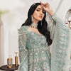 Gown Lehenga Blue Pakistani Bridal 