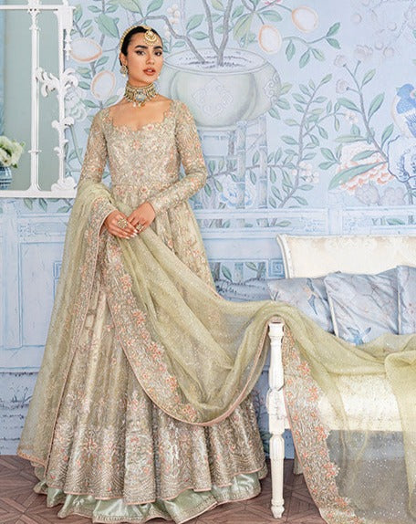 Pakistani Bridal Dress Heavily Embellished Maxi Lehenga