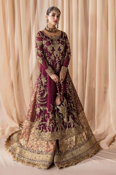 Red Traditional Pakistani Wedding Dresses (JAAN E ADAA)