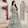 Gown Lehenga Blue Pakistani Bridal 