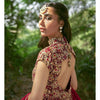 Pakistani Red Dress In Bridal Lehenga Gown Style
