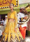 Pakistani Yellow Lehenga With Choli Bridal Dress