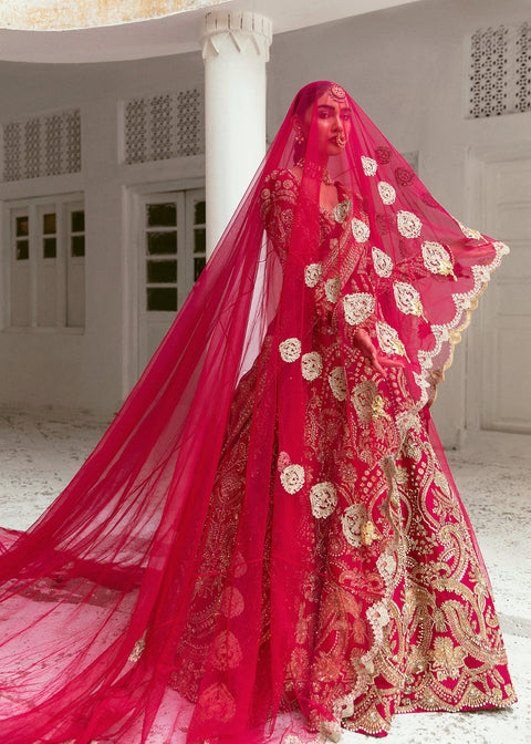 Latest Pakistani Red Bridal Dress 