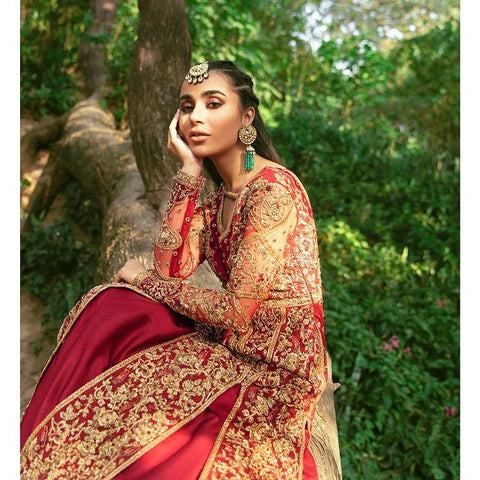Traditional Pakistani Bridal Red Dress