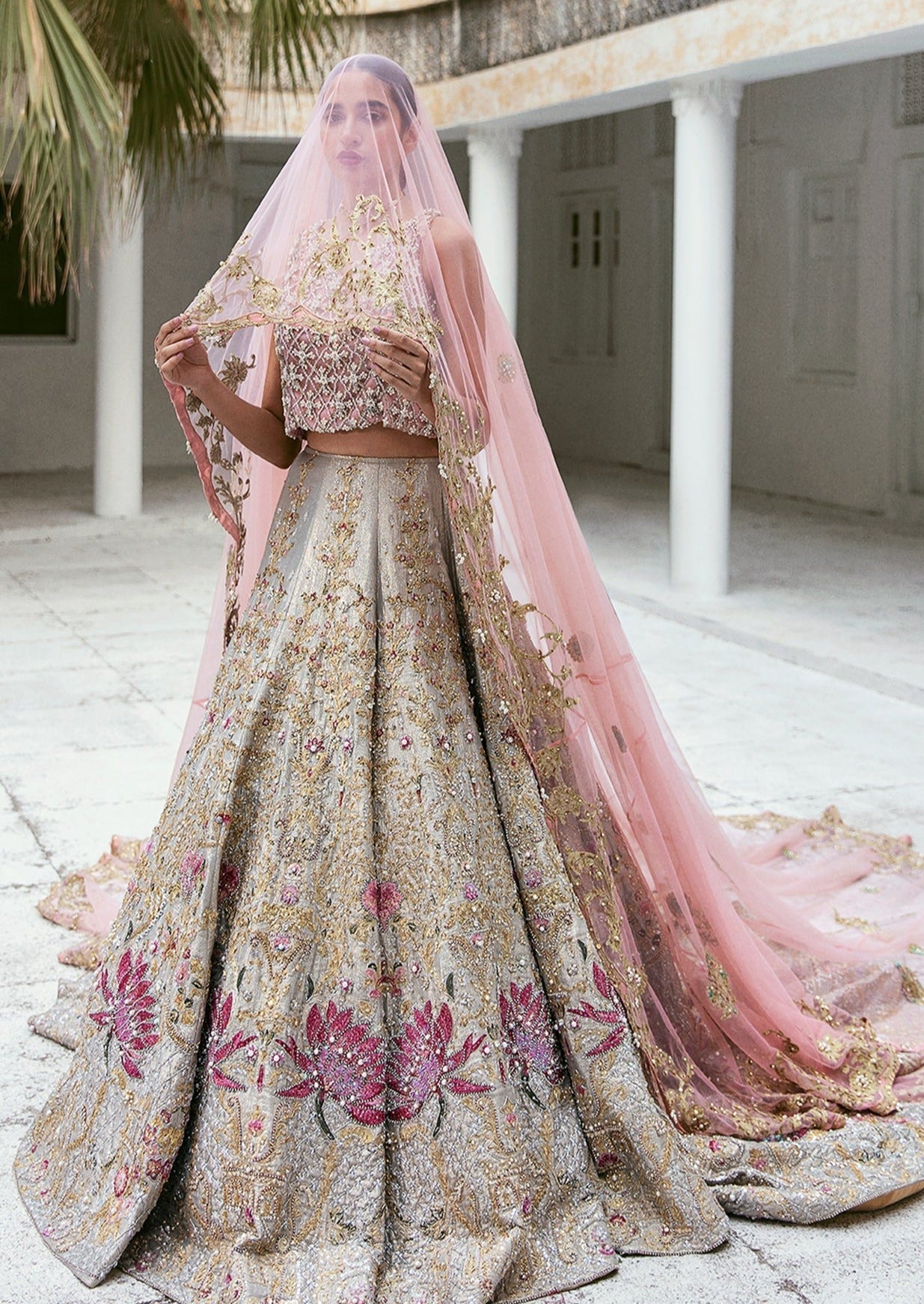 Bridal Sharara Dress For Walima Pakistani Walima Bridal Dresses