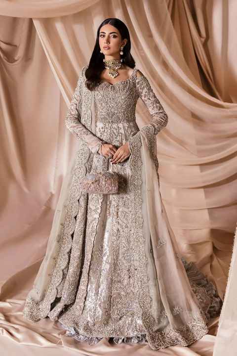 Classic White Pakistani Wedding Dress