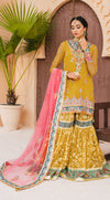 Mehndi Dress Pakistani With A Farshi Gharara