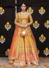 Pakistani Mehndi Dress Yellow Orange Lehenga Choli