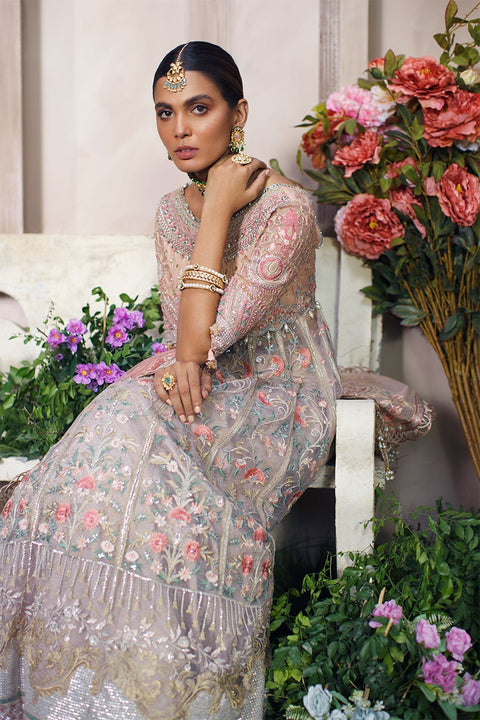 Pakistani Wedding Dress In Lehenga Frock Style