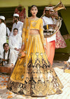 Pakistani Yellow Lehenga With Choli Bridal Dress