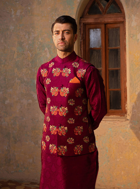 Pink Sherwani Kurta Dress for Pakistani Groom Dresses